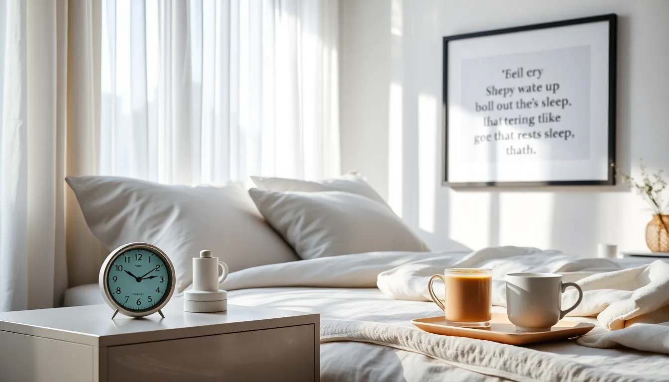 a serene bedroom emphasizing the importance of quality sleep.